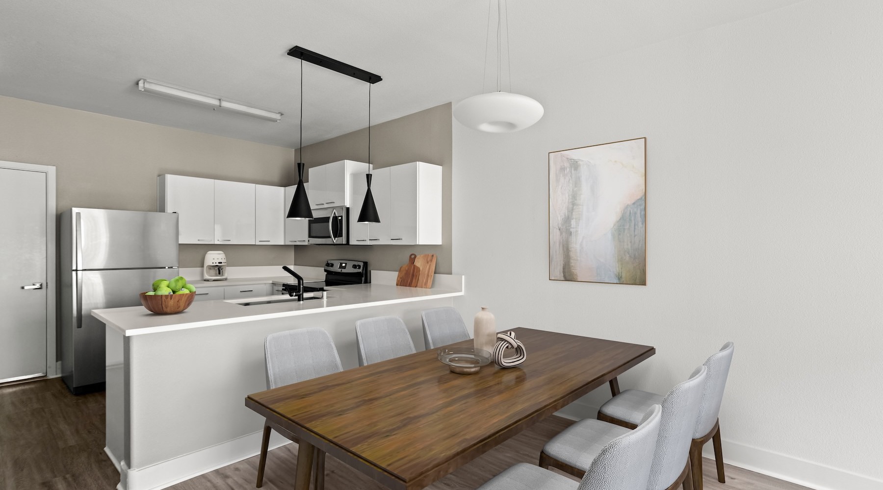 Beautiful kitchens with designer finishes kitchen with table and chairs
